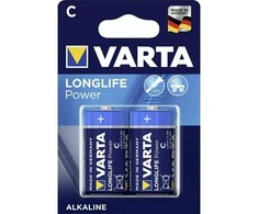 Varta 04914 121 422, LR14, Šarminės baterijos, 1,5 V, 2 vnt., Mėlyna, Geltona, Vokietija