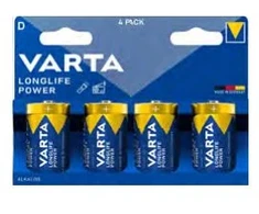 Varta 4920, Įkraunama baterija, LR20, 1,5 V, 4 vnt., Mėlyna, 61,5 mm