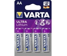 Varta 4x AA ličio, Vienkartinės baterijos, AA, Ličio, 1,5 V, 4 vnt., 2900 mAh