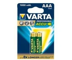 Varta-5703B, Įkraunama baterija, Nikelio-metalo hidrido (NiMH), 1,2 V, 2 vnt., 1000 mAh, Žalia