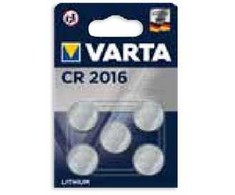 Varta 6016101415, vienkartinė baterija, CR2016, ličio, 3 V, 5 vnt., 87 mAh