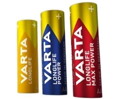 Varta Longlife AA, Vienkartinės baterijos, AA, Šarminės, 1,5 V, 4 vnt., 1,5 V