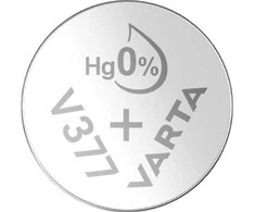 Varta V377 - Laikrodžio sagos formos elementas - pirminis sidabrinis - SR66 - 1,55 V - 27 mAh (0377-101-111)