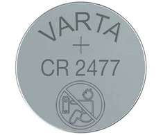 Varta CR 2477, Vienkartinė baterija, Ličio, 3 V, 1 vnt., Sidabras, 13 g
