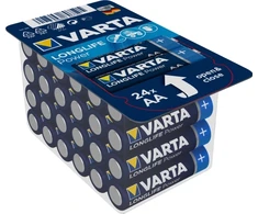 Varta Didelės energijos AA, Vienkartinės baterijos, AA, Šarminės, 1,5 V, 24 vnt., Mėlyna, Sidabras