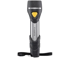 Varta Dienos šviesos multi LED F20, Rankinis žibintuvėlis, Juoda, Sidabrinė, Geltona, ABS sintetika, Aliuminis, Guma, LED, 9 lempos, 40 lm