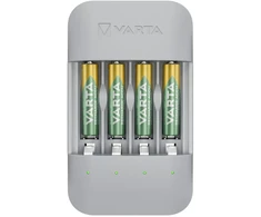 Varta Eco Charger Pro, Nikelio-metalo hidrido (NiMH), Trumpojo jungimo, AA, AAA, 4 vnt., Pridedamos baterijos