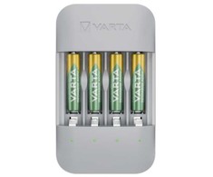 Varta Eco Charger Pro, Nikelio-metalo hidrido (NiMH), Trumpojo jungimo, AA, AAA, 4 vnt., Pridedamos baterijos