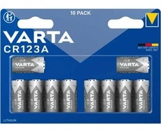 Varta Elektronika CR 123 Nuotraukų Baterija CR-123A Ličio 1430 mAh 3 V 10 vnt.