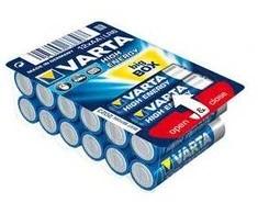 Varta Didelės energijos AA, Vienkartinės baterijos, AA, Šarminės, 1,5 V, 24 vnt., Mėlyna, Sidabras