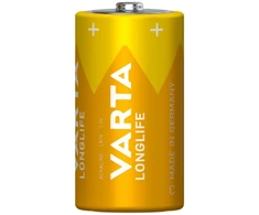 Varta Longlife C, Vienkartinės baterijos, C, Šarminė, 1,5 V, 2 vnt., 50 mm