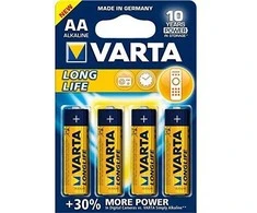 Varta Longlife Extra - Baterijos 4 x AA tipo - šarminės