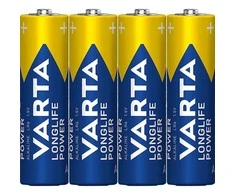 Varta „Longlife Power AA“, Šarminės, 1,5 V, 4 vnt., 50,5 mm