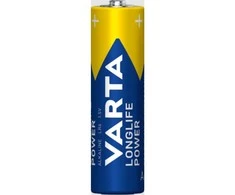 Varta Longlife, Vienkartinės baterijos, AA, Šarminės, 1,5 V, 12 vnt., 50,5 mm