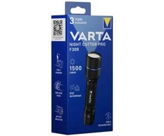 Varta Night Cutter Pro F30R, Hand prožektorius, Juodas, ABS synthetics, Aliuminio, Polycarbonate (PC), Silicone, Baterija level, IP67, LED