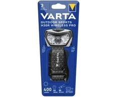 Varta Outdoor Sports H30R Wireless Pro, Headband prožektorius, Juodas, Mygtukai, 2 m, IPX7, LED