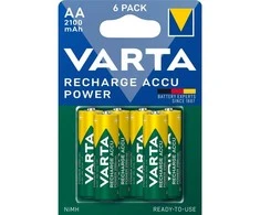 Varta Įkraunamos „Accu Power AA“ baterijos, 2100 mAh, 6 vnt.