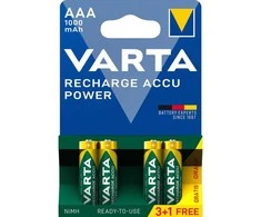 Varta Įkraunamos „Accu Power AAA“ baterijos, 1000 mAh, 4 vnt. (3+1)