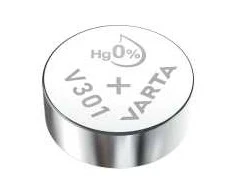 VARTA sidabro oksido laikrodžio elementas, V301 (SR43), 1,55 volto (00301 101 111)