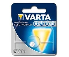 Varta V377 - Laikrodžio sagos formos elementas - pirminis sidabrinis - SR66 - 1,55 V - 27 mAh (0377-101-111)