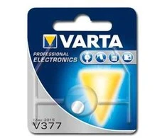 Varta-V377, Vienkartinė baterija, SR66, Sidabro oksidas (S), 1,55 V, 1 vnt., 27 mAh