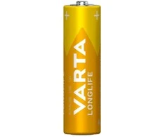Varta Longlife AA, Vienkartinės baterijos, AA, Šarminės, 1,5 V, 4 vnt., 1,5 V