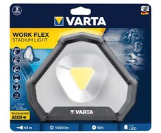 Varta „Work Flex“, LED, IP54, juoda, balta, pastatomas darbo šviestuvas