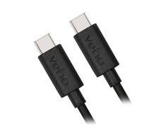 Kabelis USB Veho USB-C - USB-C 1 m Juodas (USB-CT į USB-CT įkrovimui ir)