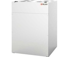 Vėdinimo sistema Nilan Comfort 350 Top 2020, kairėje su CTS602 šviesos spauda ir HMI skydeliu.