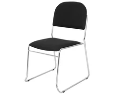 Vespa meeting chair, gloss/juodas