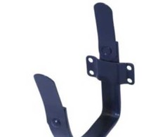 Vestjydsk Beslag As 350 mm 1/4 eilės konsolinis latakas. Antracito spalva – 350 mm 174 eilių konsolinis latakas. Dažytas antracito spalva (RAL7021).