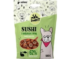 Mr_Bandit Mr Bandit Mr Bandit SUSHI Królik su ryba 500g - natūralus skanėstas šuniui
