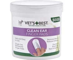 Vet's Best Clean Ear ausų valymo servetėlės, 50 vnt