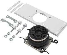 Sieninė spintelė Ensto Cubo P su flanšu ir membrana kabeliui 1 x Ø27 - 66 mm, 300 mm dėžutės šonui, įskaitant fiksavimo strypą