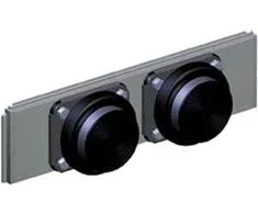 Sieninė spintelė Ensto Cubo P membraninis flanšas su gumine membrana 2 x Ø27 - 66mm, 300mm dėžutės šonui