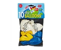 Viborg Ballon As Švedijos vėliavos balionai, 10 vnt.