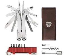 Victorinox „Swiss Tool Spirit X Plus“ terkšlė, Nerūdijantis plienas, Oda, Nerūdijantis plienas, 105 mm, 18 mm, 210 g