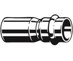 Viega 298586 Reduzierstück PROFIPRESS 2415.1.18x12mm 298586 aus Kupfer für
