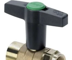 VIEGA Easytop rutulinis vožtuvas, pagamintas iš juodo metalo, 1 colio