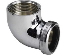 VIEGA Chromuotas kanalizacijos vamzdžio kampas 1 1/4"-32 mm su veržle