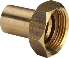 VIEGA Sanpress srieginė jungtis 3/4"-18 mmf, gunmedžio, SC-Conturnipple/įvorė