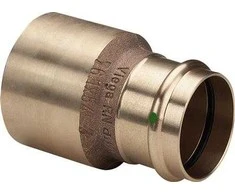 VIEGA Sanpress redukcija 76,1–54 mm, pagaminta iš pistoleto metalo su SC-Contur