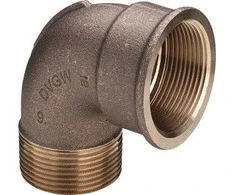 Viega Rotguss-Winkel 3092 2" 90 Grad mit 1 Muffe DVGW