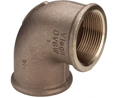 Viega Rotguss-Winkel 3090 1 x 3/4" 90 Grad mit 2 Muffen DVGW