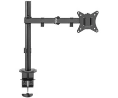 Vieno monitoriaus stalo laikiklis DELTACO, pakreipiamas, pasukamas, pasukamas, 13–32", 9kg / ARM-0303-B / 1903411
