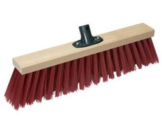 Vikan Gatvės šluota su sriegiu rankenai, 540 mm, standi, medinė