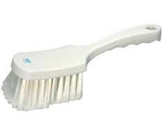Vikan Hand brush, Vikan, 27x7x8.5cm, baltas, polyester/PP/stainless steel, soft, slotted