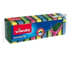 VILEDA Rainbow kempinės, 10 vnt. – spalvingos universalios kempinės.