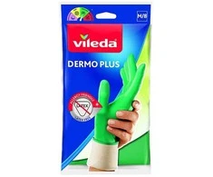 Vileda Dermo Plus ‘M’ Gloves Žalias Cotton, Nitrile
