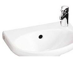 Villeroy &amp; Boch Gustavsberg Small Nautic 5540 plautuvė su tvirtinimu, 40 cm, sieninė plautuvė, balta, 1 kriauklė, 400 mm, 275 mm